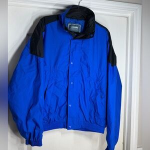 Sierra Sport  Vintage Blue and Black Lined Windbreaker size L